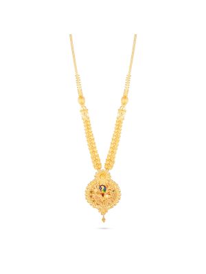 Peacock Bloom Gold Malai-hover