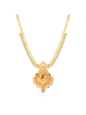 Ornate Mayil Motif Necklace-hover