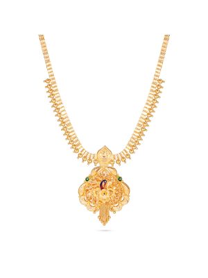 Stacked Gold Ball Mayil Necklace-hover