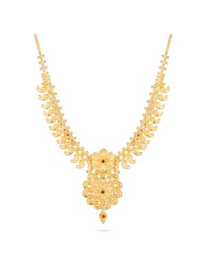 Fancy Manga Flower Necklace-hover