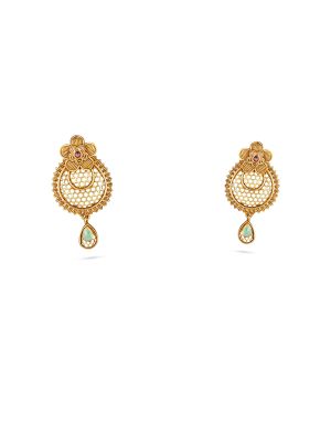 Floral Filigree Drop Earring-hover