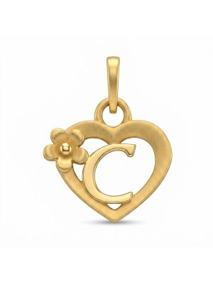 Petal Heart Charismatic Casting Gold Pendant-hover