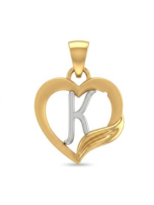 Leaf Kindle Hearty Casting Gold Pendant-hover