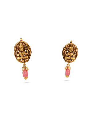 Antique Lakshmi Gold Drop Earring-hover