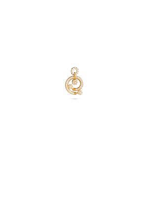 Twinkling Spiral Stone Drop Earring-hover