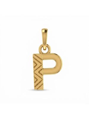 Penchant Gold Monogram Casting Pendant-hover