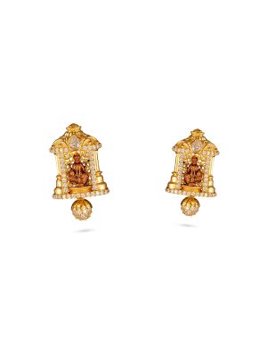 Temple Lakshmi Casting Drop Earring-hover