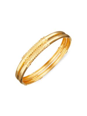 Thin Kurki Gold Bangle-hover
