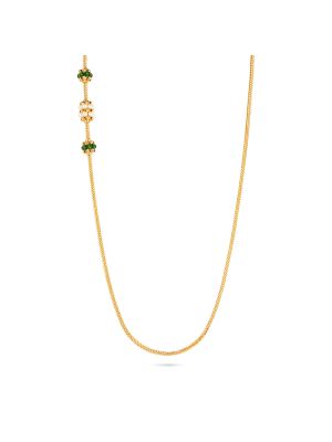 Elegant Pearl Accents Mugappu Chain  -hover