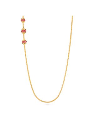 Elegant Pearl Accents Mugappu Chain  -hover