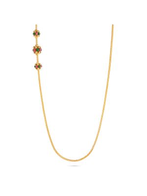 Elegant Pearl Accents Mugappu Chain  -hover