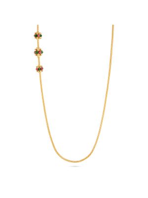 Elegant Pearl Accents Mugappu Chain  -hover