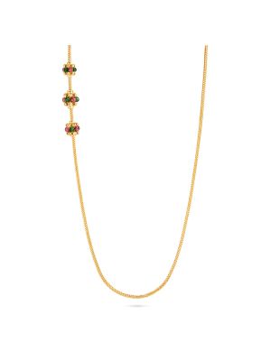 Elegant Pearl Accents Mugappu Chain  -hover
