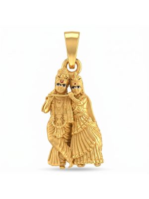 Radha Krishna Casting Gold Dollar-hover