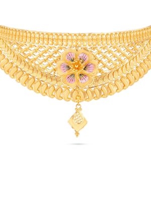 Mesmerising Floral Chocker Necklace-hover