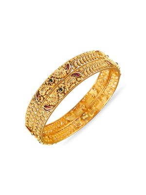 Traditional Nagas Antique Bridal Bangle-hover