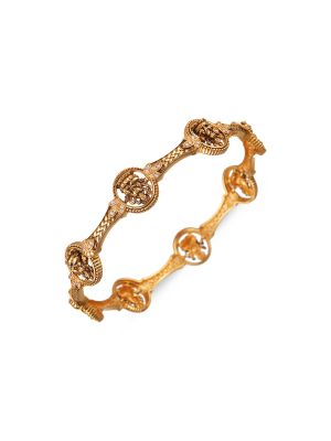 Wavy Textured Gold Bangles-hover