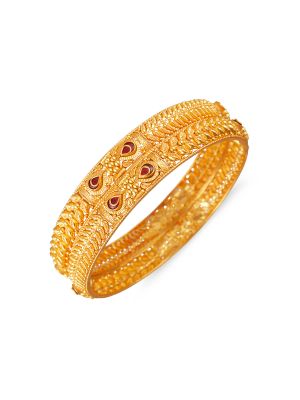 Fancy Leaf Balls Bangle-hover