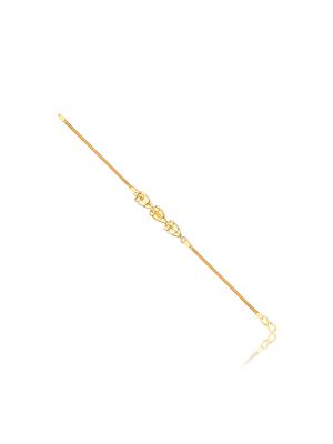 Elegant Triple Leaf Casting Bracelet-hover