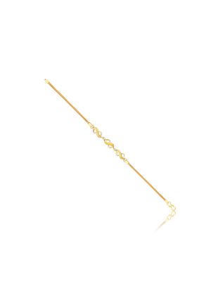 Elegant Twin Leaf Casting Bracelet-hover