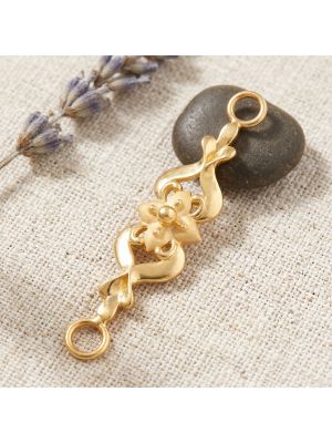 Gold Modern Floral Mugappu for Thali Chain-hover