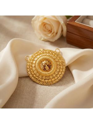 Traditional Lakshmi Gold Pendant-hover