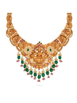 Royal Antique Lakshmi Necklace-hover