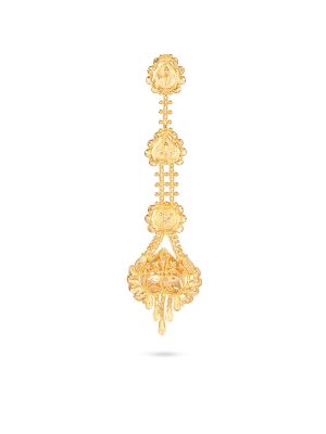 Gold Bridal Nethichudi with Drops-hover