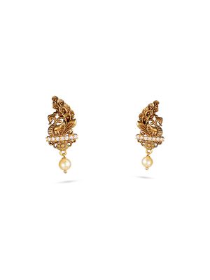 Bridal Mayil Drop Earring-hover