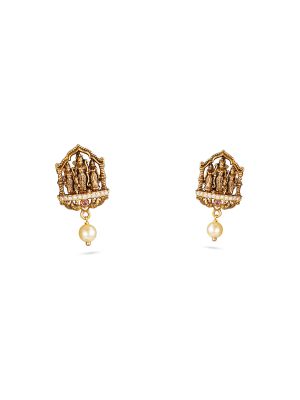 Divine Ramar Gold Drop Earring-hover