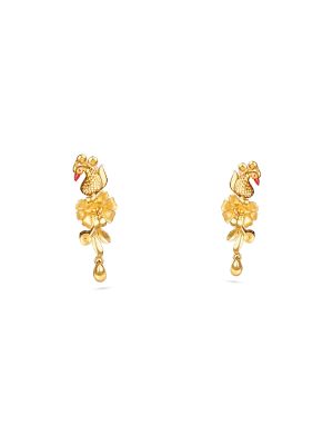 Traditional Mayil Floret Drop Earring-hover
