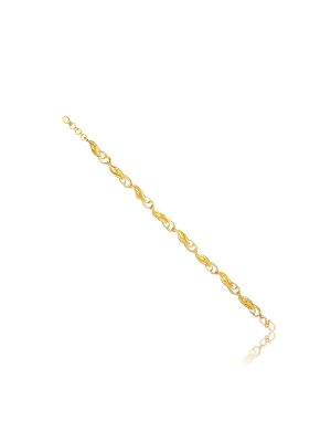 Looped Charm Mesh Casting Bracelet-hover