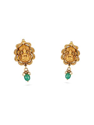 Antique Lakshmi Drop Earring-hover