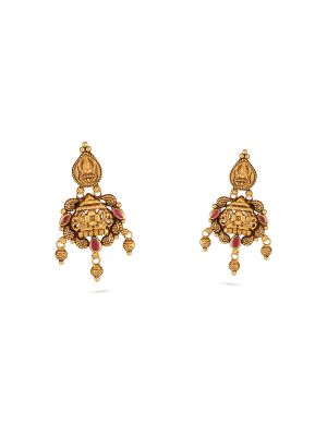 Antique Lakhmi Divine Drop Earring-hover