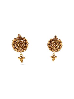 Antique Lotus Drops Earring-hover