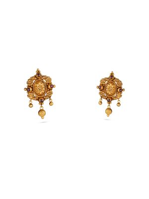 Antique Floral Drops Earring-hover