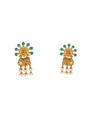 Antique Lakshmi Drop Earring-hover