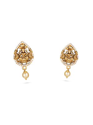 Heritage Lakshmi Stone Earrings-hover