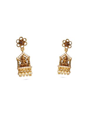 Temple Lakshmi Mandapam Earrings-hover