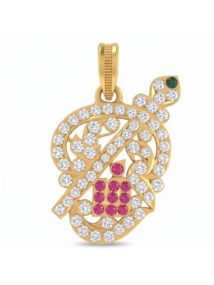 Divine Tamil Om Gold Dollar-hover