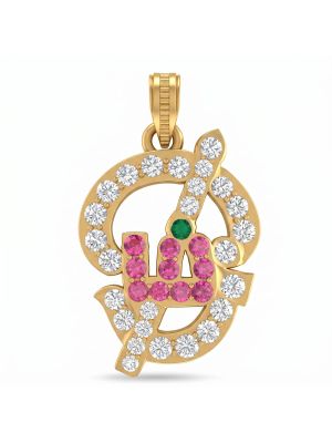 Spritual Tamil Om Gold Dollar-hover
