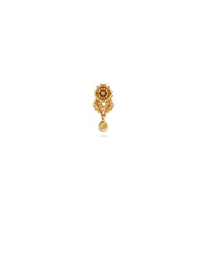 Charming Floral Gold Drop Earring-hover