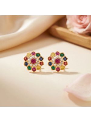 Fancy Color Pearl Stud-hover