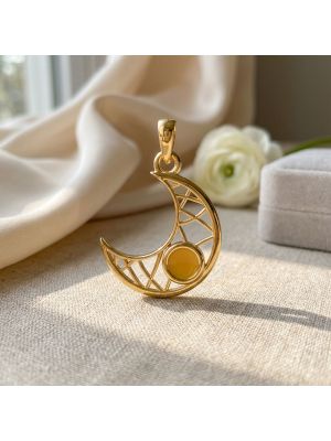Fancy Casting Moon Pendant-hover