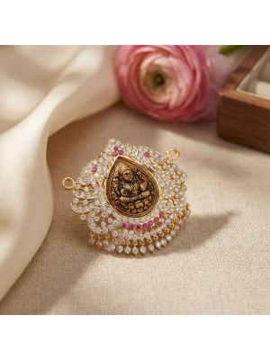 Auspicious Lakshmi Floaral Pendant-hover