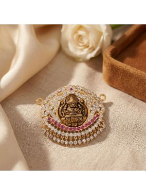 Auspicious Lakshmi Floaral Pendant-hover