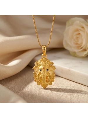 Spritual Ganesh Casting Pendant-hover