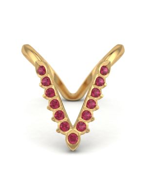 Traditional Stones Gold Ring-hover