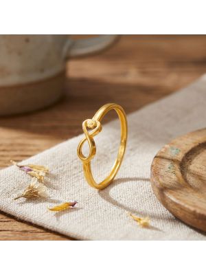 Infinity Casting Gold Ring-hover