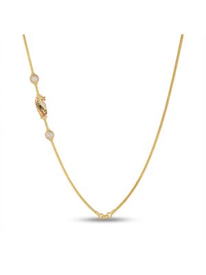 Antique Peacock Mugappu Gold Chain-hover